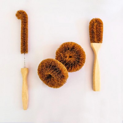 Natural eco friendly biodegradable coconut husk fiber coir scourer scrubber